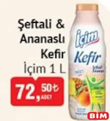 İÇİM ŞEFTALİ & ANANASLI KEFİR 1 L fiyat ve kampanya bilgisi